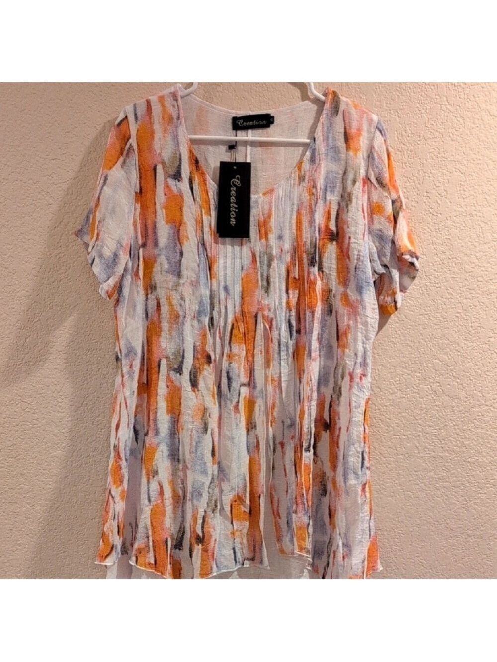 Creation Tunic,Top Lightweight, Fully Lined , Size Small,New With Tags.